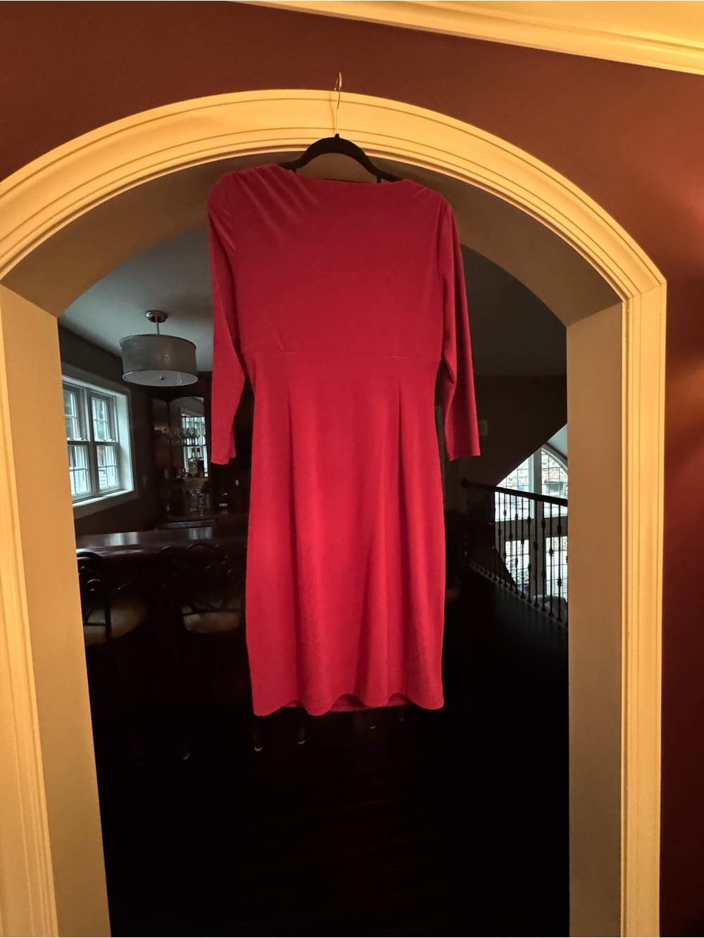 Lauren Ralph Lauren Fuchsia 3/4 Sleeve Dress - Picture 4 of 4